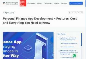 Screenshot of Personal Finance App Development