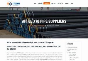 api 5l x70 erw pipe - API 5L Grade X70 Seamless Pipes are highly suitable for pipe fitting applications in oil refineries, gas and petroleum industries. Tycoon piping is one of the Leading Supplier of ISO 3183 L485 Pipe, API 5L L485 X70 PSL 2 Pipe and Exporter of API 5L Grade X70 Seamless Pipe, x70 Pipe Material & Grade X70m Pipe, view price list of L485Q material and grade x70m line pipe in India