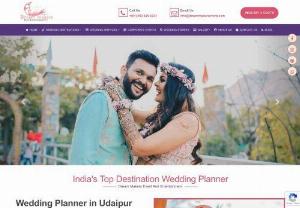 Destination Wedding Planner in Udaipur,  India - Since 2008,  we are gathering experience of relationship building,  we are organizing wedding and events for various business and couples. We have a huge network of service providers and exclusive venues tie-up which make us unique and keep ourselves on top of our competitors. We love to deliver happiness and memories. We feel proud to say that we are one of the best Wedding Planner in Udaipur,  Rajasthan,  India.