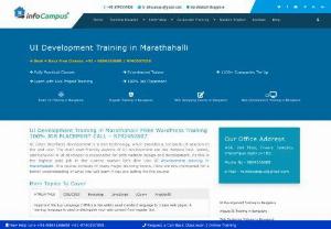 UI Development Training In Marathahalli - Offering UI Development Course as per the software industrial demands and requirements in Global Leads training institute located in Marathahalli. Our instructors are certified experts in IT industry. Live training experience on projects. Call now to book for the free demo class
Contact: 8884166608/9740557058

