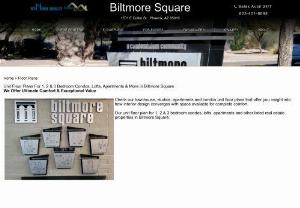 1-Bedroom,  2-Bedroom,  and 3-Bedroom Condo Unit Floor Plans - Visit Biltmore Square Condos has beautiful,  detailed 1-Bedroom,  2-Bedroom,  and 3-Bedroom condo unit floor Plans on our site. For more info,  call us at 623-451-669.