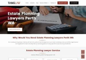 Estate Planning Lawyers Perth - Estate planning lawyers Perth provides the best estate planning lawyer in Perth,  Australia. We are having the most qualified and most experienced lawyers team and give you the best possible solution for your estate needs. We are offering the wide array of estate services such as court ordered will,  dispute a will,  intestacy law,  probate law,  succession planning,  update,  estate administration,  guardianship,  power of attorney,  and many more. Explore our website for more information.