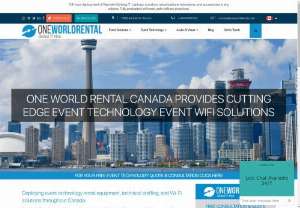 One World Rental Canada - At One World Rental Canada we offer IT hire solutions for Events,  Seminars,  Festivals etc. We have a huge stock of Rental products such as iPads,  iPhones,  VR,  Screens,  Projectors,  PCs,  MacBooks,  Laptop and much more. We are event technology experts.