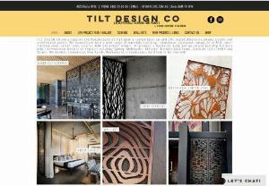 Tilt Design Collective - TILT DESIGN COLLECTIVE are a supplier and manufacturer of high quality custom laser cut decorative privacy screens and architectural panels. We manufacture from a wide range of materials including : aluminium, steel, stainless steel, corten steel, acrylics, MDF and timber veneers. All product is Australian made and we service and ship Australia wide (international delivery on request) including Sydney, Melbourne, Adelaide, Brisbane,Gold Coast, Sunshine Coast, Perth and Darwin. Residential, Comme