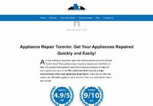 Appliances City Wide Appliance Repair Scarborough - AppliancesCityWide is a premier appliance repair center,  serving the Scarborough area from over 20 years of experience in the business. Our guarantee is to build up enduring relationships with our clients by exceeding their expectations and gaining their trust through exceptional performance for all of their major appliance repairs.