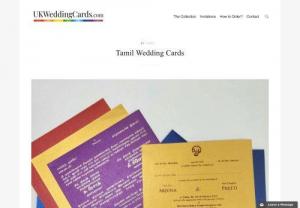 Tamil Wedding Invitations  - Explore Online Tamil Wedding Invitation cards store in UK and checkout most designer high quality Tamil Wedding Cards in different Designs under your budget.
