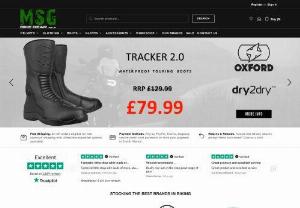 Motorcycle Helmets,  Clothing,  Gloves & Boots: MSG Bike Gear - MSG Bike Gear is one of the UK's foremost retailers of Motorcycle Helmets,  Clothing,  Parts & Accessories,  offering 0% Finance Payments and FREE UK delivery!