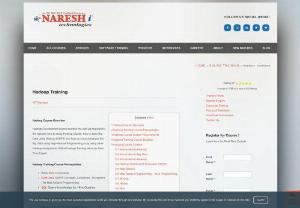Hadoop Software Training Institute in Hyderabad - Naresh IT - Naresh IT is having 15+ years of experience in the software training industry, Providing classroom, online, weekend, Corporate training, Internship, Academic projects at Our Branches. We Offer Online Training by a team of expert trainers in Hyderabad, Chennai, Vijayawada, Bangalore, India, and the USA Providing courses like PHP, Data Science, Python, Javascript, selenium, big data, Oracle by Industry Experts.