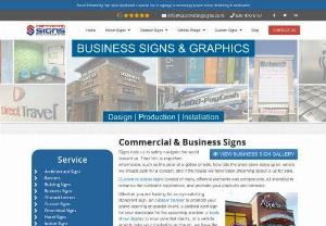 Get Custom Commercial Signs & Business Signs at Captivating Signs - Commercial Signs at Captivating Signs that will get the most attention and will get your brand's name on people's minds. For more details call us at 630-470-6161 for a free quote.