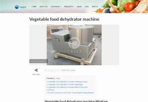 Vegetable food dehydrator machine - The main part of the vegetable food dehydrator machine is the inner tank with small holes where food and vegetables need to be placed. The motor drives inner tank to rotate at a high speed through belt.