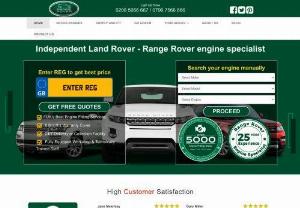 Reconditioned & used Land Rover & Range Rover Engines, Replacement Engines - Reconditioned & used Land Rover and Range Rover engines for sale, Land Rover and Range Rover engine specialists, largest stock. Supply & fit or all UK delivery. Replacement Land Rover and Range Rover Engines.