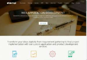 Best Web Application Development Services in India - Eternal Web Pvt. Ltd gives different types of custom application design and development services as well as software maintenance, and support services. Furthermore, You can get help with different web design problems and third-party product customization.