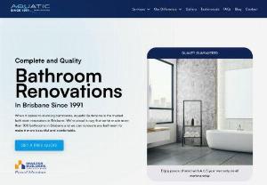 Bathroom renovations brisbane - Aquatic Bathrooms - Best bathroom renovations company in brisbane.