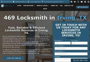 Best Car Locksmith Service in Irving, TX - 469 Locksmith provide top quality repairs and workmanship at an affordable price with the best customer service. we are the area's best quality locksmith company in Irving. We give 24-hour car locksmith, home and office locksmith service in Irving. 