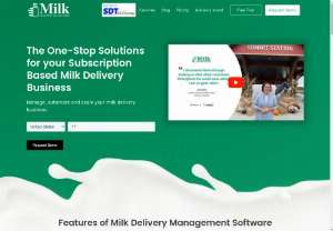 Milk Delivery Software Solutions - Milk delivery software solutions will help to delivery fresh farm milk to your customers with ease. This will make your work easy and hassele-free. You will get the management in better way. Call now at 8437004007 for more information and place an order of mobile application so that you can take your business to the next level.