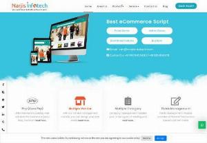 Ecommerce PHP Script, Ecommerce Software | Narjis Infotech - Build your own E-Commerce website with our readymade eCommerce PHP Script. Buy eCommerce script  with the best customization features from Narjis Infotech.
