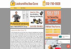 Locksmiths Bee Cave - Locksmiths Bee Cave TX 

In case you live in Bee Cave, TX then our pros are here to give you emergency locksmith organization to any of your particular issues and predicaments you may have wound up managing in the city at ((Locksmiths Bee Cave TX)). We have the most real and late responses for most of your private, business, and vehicle jolt and key issues right where you are standing wherever and at whatever point too.