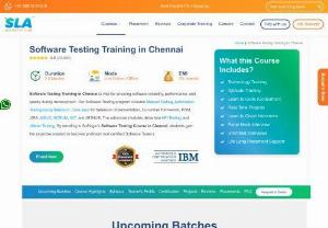 Software Testing Training in Chennai - Looking for the Best Software Testing Training in Chennai, and that too at the Best Institute? Wait not; you have the Chennai's best IT training institute Softlogic Systems right there at the heart of the Chennai city. Softlogic is the No. 1 Software testing training center that offers professional training in both Manual and Automation testing.