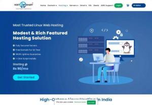 Cheap Linux Hosting India | Web Hosting Plans Start at Rs.80 - Host IT Smart - Cheap Linux Web Hosting Services in India Rs.80/month. Host IT Smart offer Linux Shared Hosting with cPanel. Get free domain, 99.9% uptime & 30-day money back guarantee.