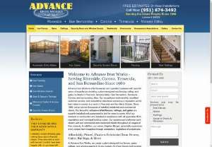 Advance Iron Works - Advance Iron Works offers the best value for iron work in Riverside, Corona, Temecula, and San Bernardino. We specialize in designing and installing beautiful, high-quality iron fences, railing, and gates, and have served thousands of satisfied commercial and residential customers over the last 30 years. Call us today for a free estimate.