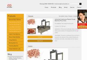 Industrial Peanut Frying Machine Price India - The peanut continuous frying machine is equipped with automatic lifting system, cover and net belt, can lift, easy to clean.