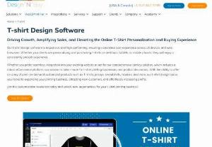 T-shirt Design Software - Design'N'Buy has successfully implemented its t shirt design software on numerous storefronts of leading t-shirt printing companies and in-turn making online t-shirt designing simple and fun for end customers.

For decorated apparel businesses, it allows to setup products and mark specific printable design area which can be personalized using a visual design editor. One can also manage library of clipart and fonts as well as offer pre-designed artwork templates making it easy for customers.

