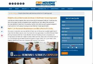 Man With a Van Waltham Forest - CBD Movers in UK - It's no wonder moving home is life's biggest stressors. Here, CBD Movers UK help you with the best man and van in Waltham Forest. And do you want to hear 8 myths about removals services company? Visit ou blog