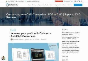Outsourcing AutoCAD Conversion | PDF to CAD | Paper to CAD Services - AutoCAD conversion services check with those which permit your firm to project a selected style on the PC. Taking a 2D drawing or sketch of a building set up then changing it to a 3D model that may be changed on your display screen, is an example of AutoCAD conversion. This method is important to […]