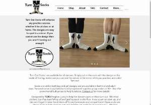 Turn Out Socks - Turn Out Socks will enhance any dance practice session, whether it be at class or at home. The designs are easy to spot in a mirror: if you cannot see the design then you aren't turning out enough! Designed to help Irish dancers and ballet dancers practice turning out their feet more effectively.
