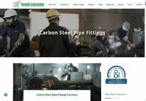 Screenshot of Carbon Steel Pipe Fittings and Buttweld Tee/ Elbow manufacturer India
