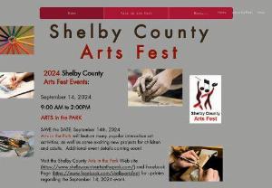 Shelby County Arts in the Park - Shelby County Arts in the Park event offers a variety of art activities for the enjoyment of people of all ages.  Painting classes, making musical instruments,  art and craft projects, puppet shows, live music performances, Tae Kwon Do demonstrations, decorating and flying kites and much more!