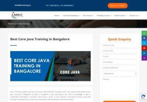Best Java Training in Bangalore - SDLC Training is Best Java training institute in Marathahalli, Bangalore, We are providing 100% real time training and placement on core java (j2se) and Advance Java (j2ee) Training in Bangalore.
