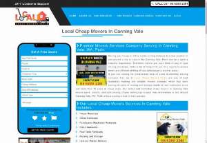 Cheap Movers Canning Vale | Local Cheap Movers Perth - Moving house needn't be a stressful and exhausting experience. This is possible with Local Cheap Movers Perth. They offer quality house moving services in Perth and movers in Canning Vale at reasonable prices.