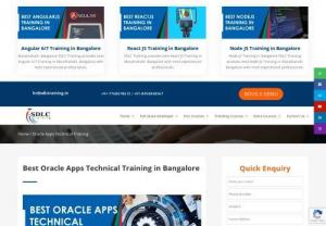 Best Oracle Apps Technical training institute in Bangalore - Here we are providing job oriented Oracle Apps Technical training. Our trainers are experienced and working professionals. Attend free demo class and decide