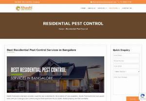 Best Residential Pest Control Services Bangalore - Get the Best Household Pest Control Services in Bangalore at your door step with best price and reliable service.