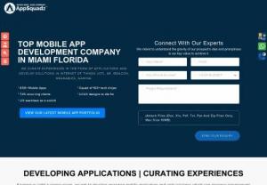 Top Mobile App Development Company in Miami Florida - AppSquadz Technology can convey a full scope of administrations, directly from custom versatile application development answers for the website composition. AppSquadz is a custom mobile app development company in Miami, Florida concentrated on conveying the forefront answer for our customers.  