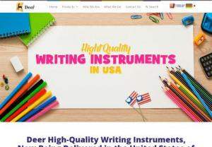 tationery Manufacturers & dealer in USA - Deer Pencil is Indus Pencil's product. The company is manufacturing high quality writing instruments in Pakistan. Deer stationery products are  also exported to USA, Europe, Iraq, Iran, Kuwait, Oman, Tunisia, UAE, Saudi Arabia, Germany, Kuwait, Bahrain, and Egypt.
