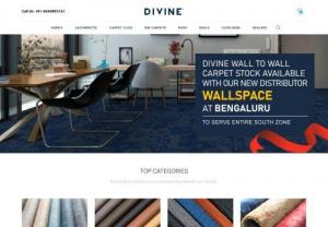 Divine Carpet Tiles: Buy Online Carpet Tiles In India | Divine Shop - Divine marks its presence through its prominent dealer network all over India for all its products. Moreover, many prestigious clients from Hotel, Entertainment and Infrastructure industry have been associated with Divine products for a long time in various projects.

Our provided Wall To Wall Carpets, Carpet Tiles, Fabrics, Leatherettes is used for decorating an interior & exterior portion of different places. We also offer our services for customisation in designs.