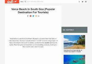 Varca Beach In South Goa (Popular Destination For Tourists) - Today we have to talk about Varca Beach located in South Goa. Varca Beach is famous for its beaches, so it has become a popular destination for tourists.