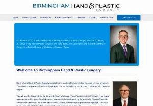 Birmingham Hand and Plastic Surgey - Dr. Sauer is a trained and experienced Hand and Plastic Surgeon with over 20 years of conscientious, compassionate care for thousands of patients. He has completed multiple certifications and re-certifications in General, Plastic, and Hand Surgery. Emergent and elective Hand Surgery has become a central focus of his practice although Plastic and Reconstructive Surgery of the body is still an integral part. Dr. Sauer is the only Board Certified Hand Surgeon with an office on the St. Vincent's BIR