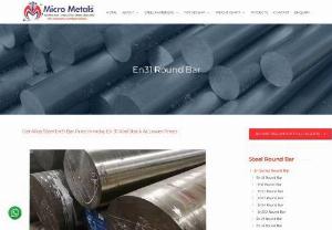 en31 round bar - We supply and manufacture  EN31 round bar, rods, bar, round bar, hex bar, square bar, flat bar, hexagon bar, hexagonal bar, rounds, hot rolled bar, cold rolled bar, cold drawn bar, bright bar, billets, bloom in India. 