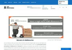 Removalists in Melbourne - Get the best, cheap and most professional moving services with Aumovers. Call us at: 1300426700, 0390056503.