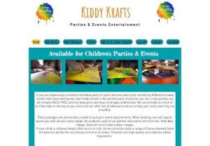 Kiddy Krafts Parties and Events  - Children's party entertainment service based in Hertfordshire and Hillingdon. Sand Art and Create-a-Bear parties available. Party packages created to specifically suit your party and budget. A variety of themed parties are available at the request of the organiser. We can offer as much or as little help as you require.

Package prices usually start from 10-15 per child - minimum of 10 children. These packages are flexible so get in touch today to find out what we can offer you.