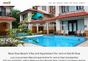 Goa Casitas - We offer serviced apartments and villa at prime locations across North Goa on rent for holiday and vacation stay. All our luxurious serviced apartments and villas in Goa are air conditioned and have in house swimming pools apart from fully equipped kitchen and other amenities. We offer a wide choices of locations including Parra, Calangute, Arpora,  Baga and Vagator. 