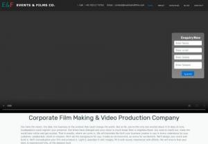 Video Production House Noida | Delhi - Eventsandfilms provides end to end video production services. We are into the corporate film production, Tv Commercials, Online videos, CSR films, Web Series, Prmos and much more