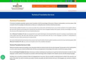 Technical Translation Services in Mumbai - The Winsome translation is one of the most renowned and professionally managed translations and Interpretation Company based in Delhi, India.
 We provide higher quality language translation services in Delhi along with multi-format documentation services to global clients.
Technical Translation Services in Mumbai
