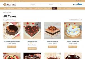 All Cakes - Order Online from Box of Cake - Order all varieties of cakes online ✓Doorstep Online Cake Delivery in Faridabad ✓ Same day delivery ✓ Within 4 Hrs. Delivery ✓Mid Night Deliveries - Box of Cake