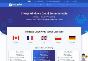 Cheapest Cloud VPS Server best web hosting service in USA - The windows VPS Cloud models are ideal for hosting professional production environments or critical applications. A hardware SLA is just one of the guarantees in place to provide you high availability and stable service right from the word go.

Next feet ahead to the traditional Windows Servers, our cheap Windows Cloud Virtual Private Server are far more advanced to suit all your requirements which provides Unlimited Bandwidth, RDP Access and a choice to select a server location France, Canada