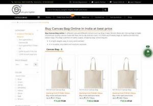 Buy Canvas Bags Online India at Low Price from Gujarat Shopee - Gujarat Shopee is the biggest online platform to buy canvas bags online India at the lowest price. It offers canvas tote bags in different colors and sizes that are 100% eco-friendly made from quality canvas materials.