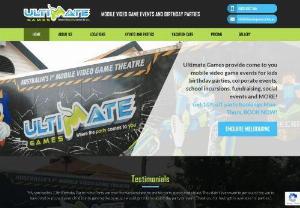 Ultimate Games Australia Pty Ltd - Ultimate Games Australia provides mobile video game events for kids birthday parties, corporate events, school incursions, fundraising, social events and more in Melbourne & Brisbane.